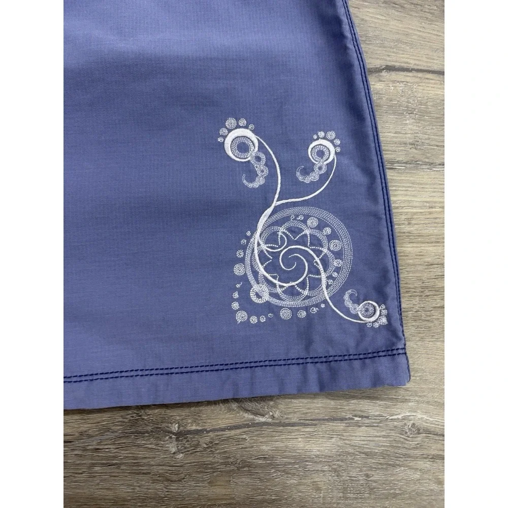 Horny Toad Toad & Co Women's Nylon Skirt Size 8 Cargo Pockets Adjustable Waist